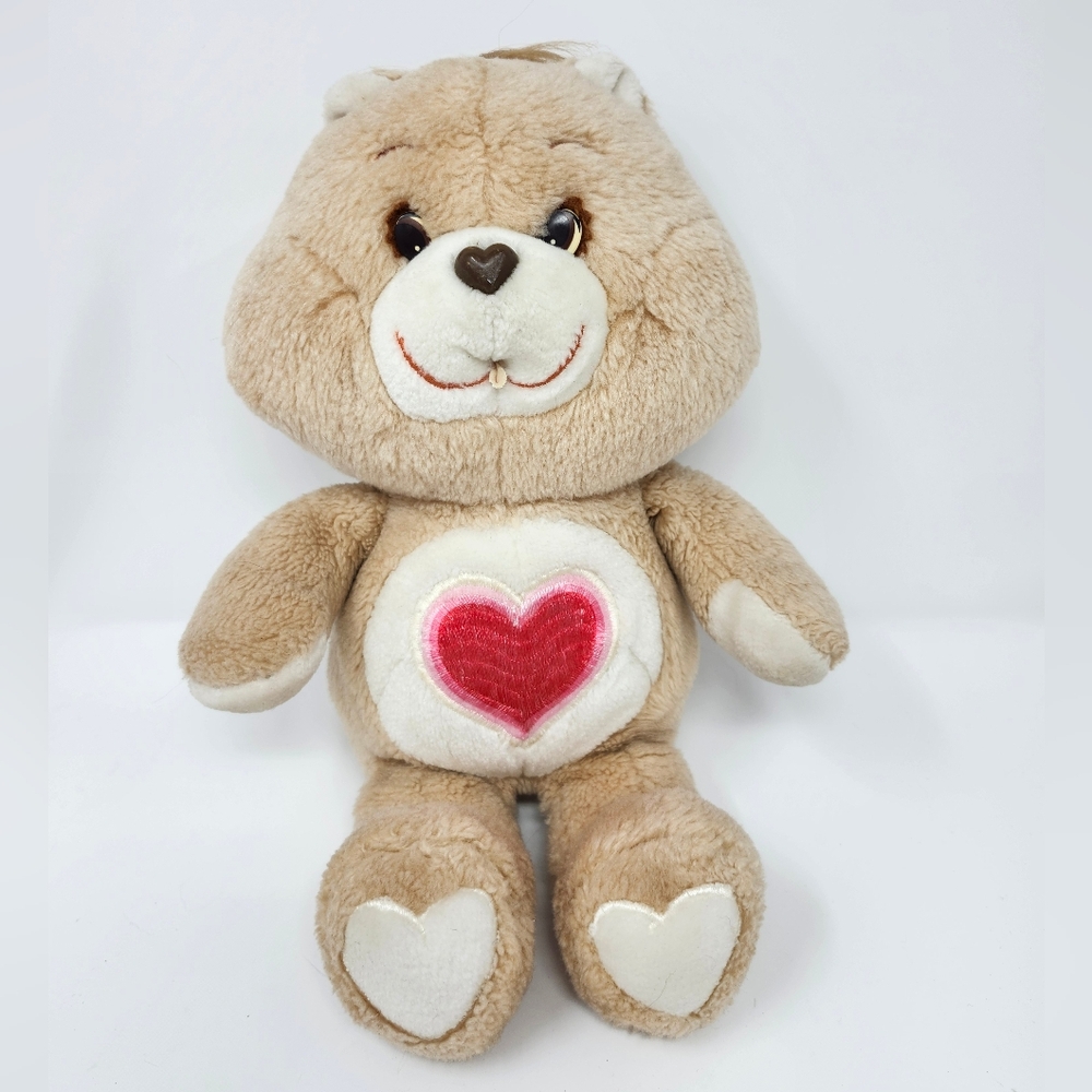 Vintage Care Bears Tenderheart Bear Plush 1983 | Original Kenner